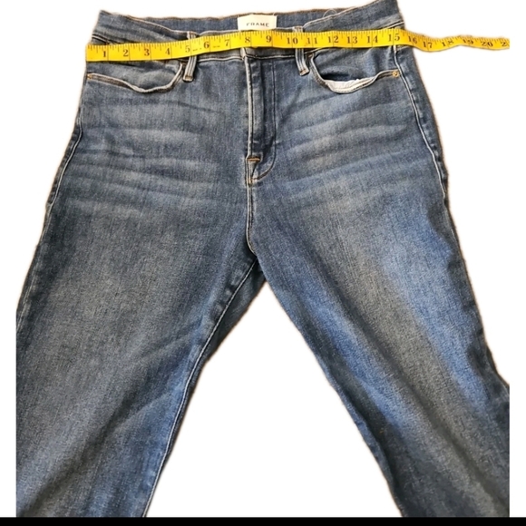 Frame Womens Medium Wash Le High Straight Leg Premium Stretch Jean 31 - Picture 13 of 15